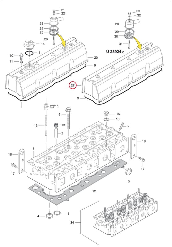 VALVE COVER 8370 70461