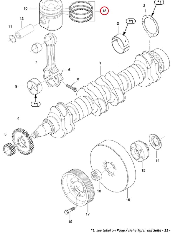 PISTON RING SET 8370 79459
