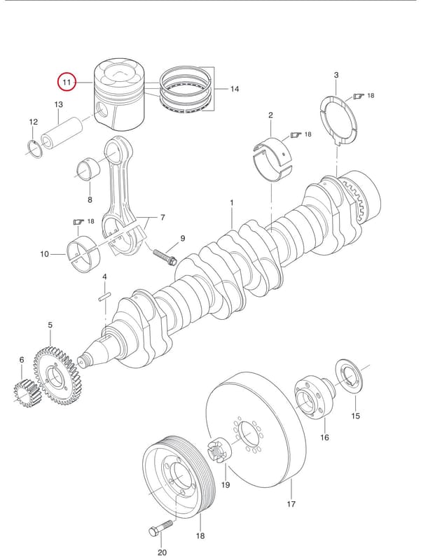 PISTON SET 8370 79690