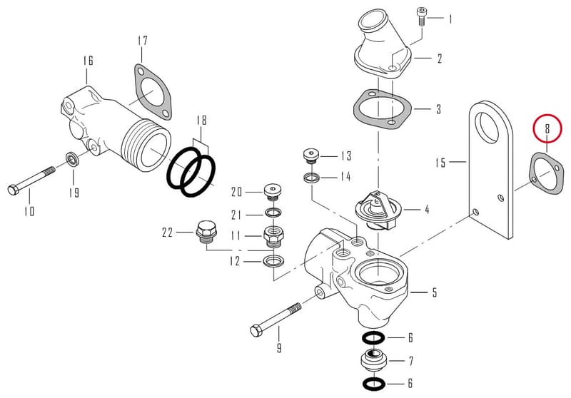 GASKET - THIS PRODUCT IS REPLACED! 8370 86325