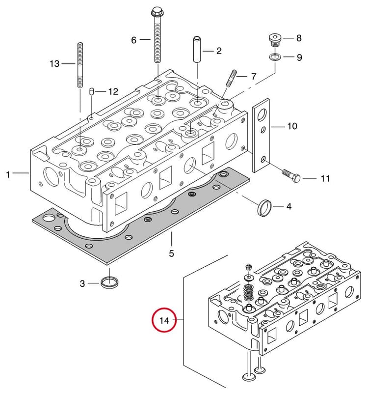 CYLINDER HEAD 8668 73284