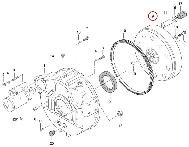 FLYWHEEL 8863 25488