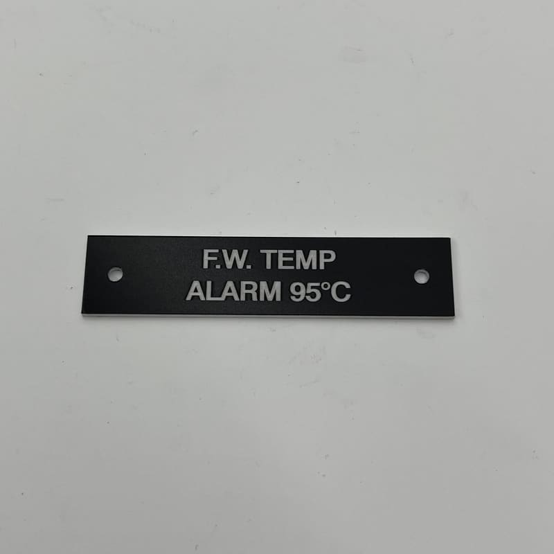 SIGN "F.W.TEMP ALARM 95C" N32092A